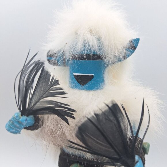 Kachina Doll Handmade Zuni Rain Priest Navajo Indians NativeAmerican Art 7 Inch - Picture 15 of 16